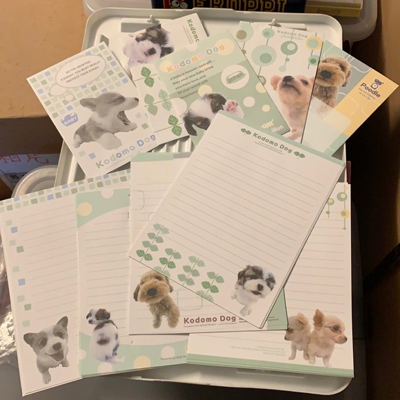 Cute dog letter set - Picture 1 of 3